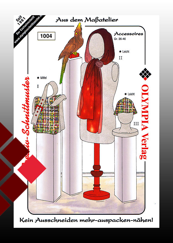 Schal, Kappe + Tasche