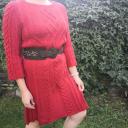 Strickkleid rot