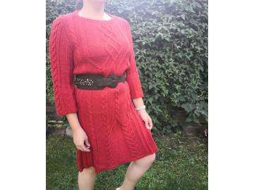 Strickkleid rot