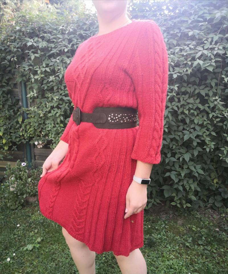 Strickkleid rot