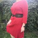 Strickkleid rot