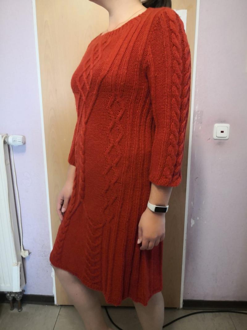 Strickkleid rot