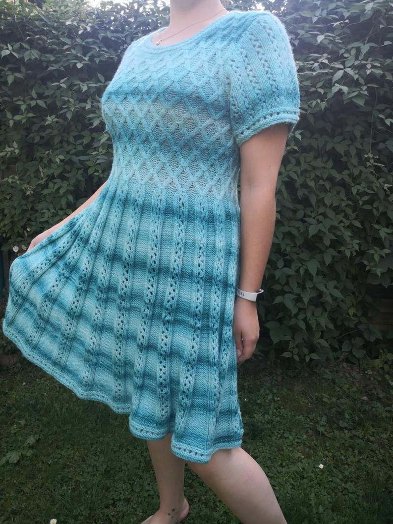Strickkleid smaragd