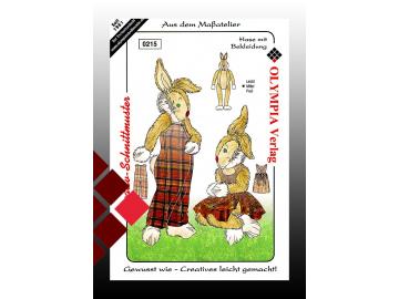 Hase mit Kleidung