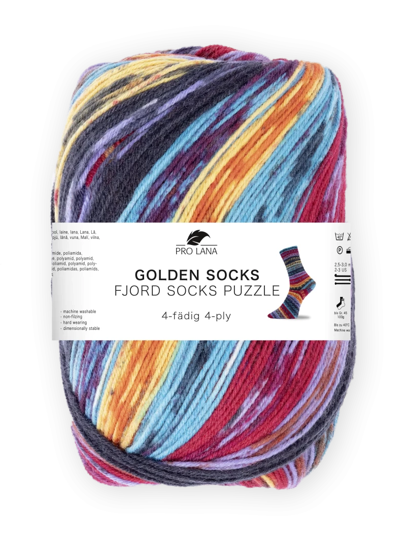 Golden Socks Puzzle Sockenwolle