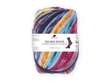 Golden Socks Puzzle Sockenwolle