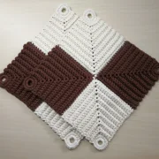 Patchwork-Topflappen, 2-farbig