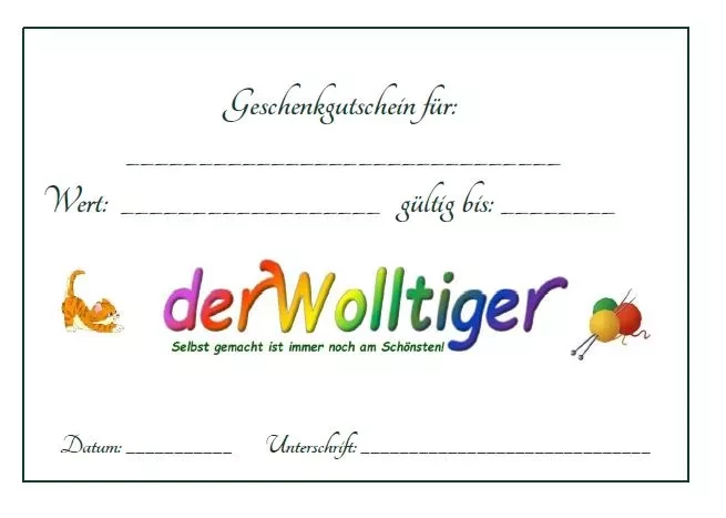 Geschenk Gutschein