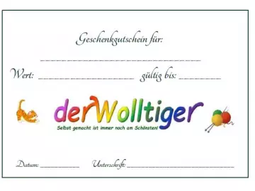 Geschenk Gutschein