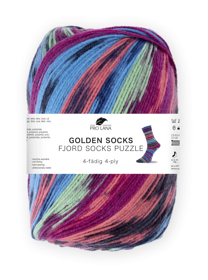 Golden Socks Puzzle Sockenwolle