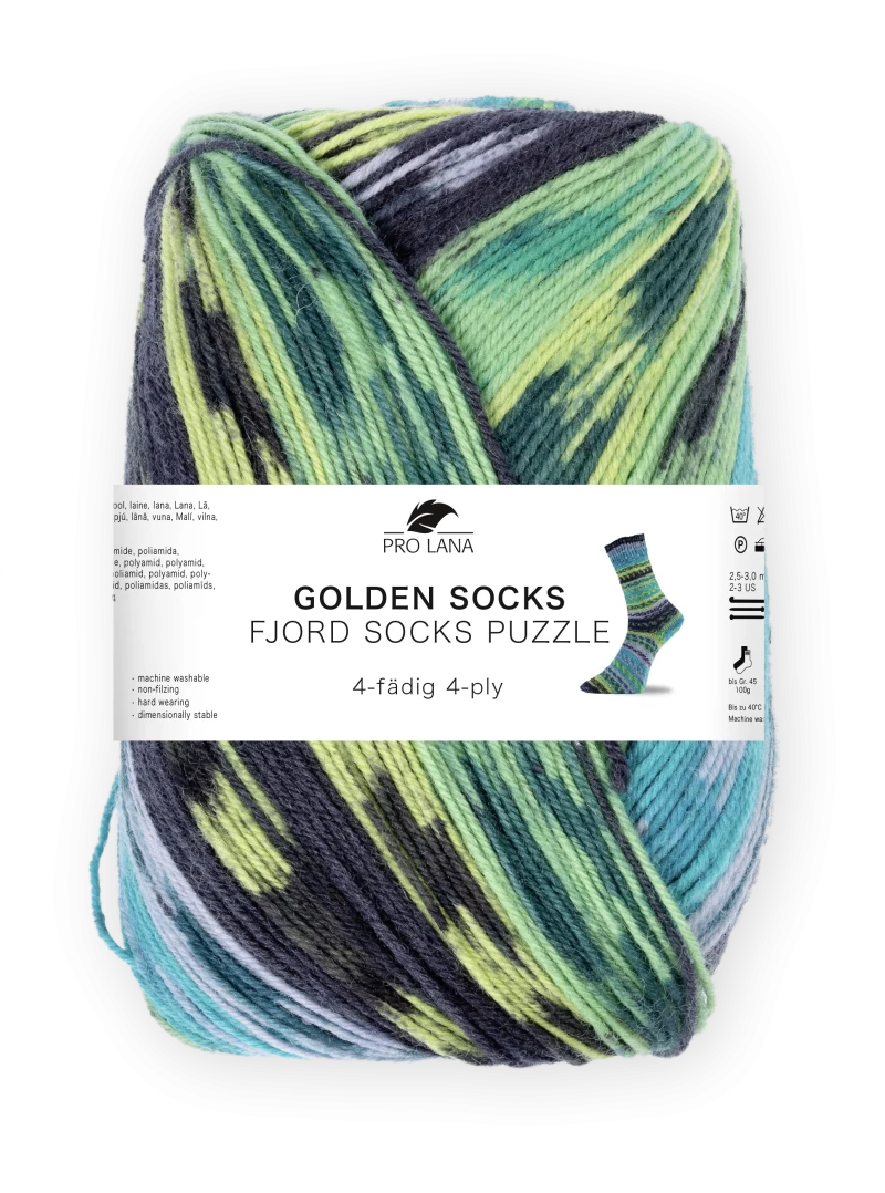 Golden Socks Puzzle Sockenwolle