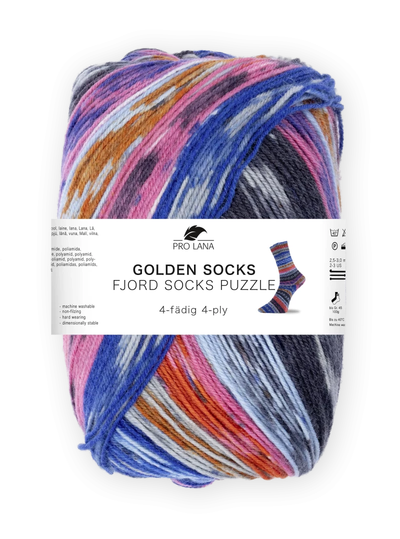Golden Socks Puzzle Sockenwolle