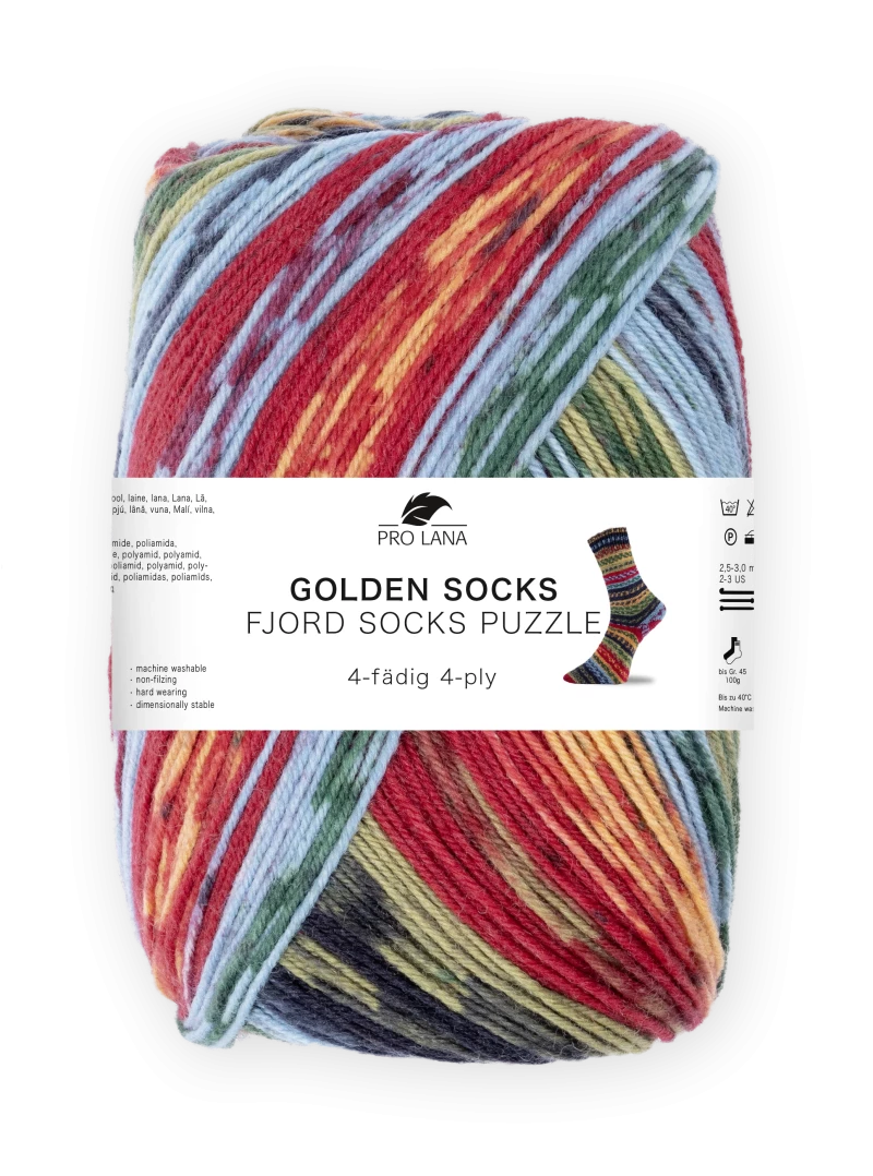 Golden Socks Puzzle Sockenwolle